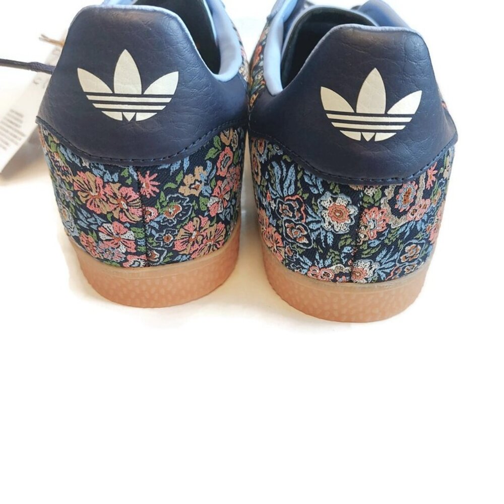 Adidas X Gazelle Liberty London Sneakers Big Girls Size 7 Womens Size 8 Floral - Picture 6 of 9